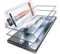 LK 2 Pezzi per Samsung Galaxy S24 Ultra Vetro Temperato, 2 Pezzi Protezioni Dello Schermo a Copertura Totale, Senza Bolle, Installazione Automatica e Rapida, Antigraffio, Ultra HD Pellicola Protettiva