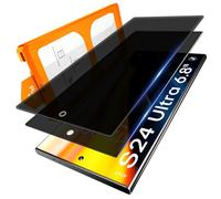 LϟK 2 Pezzi Vetro Temperato Antispione per Samsung Galaxy S24 Ultra,9H Durezza Senza Bolle HD Schermo Protettivo Facile Kit D'Installazione
