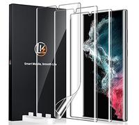 LK 3 Pezzi Pellicola Compatibile con Samsung Galaxy S22 Ultra 5G 2022, 2 Pezzi Pellicola Protettiva per S22 Ultra, Senza Bolle, HD Trasparente Film TPU Pellicola [Non Vetro]