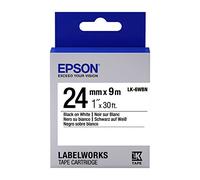 Epson LabelWorks LK-6WBVN C53S656020 24mm x 7m, testo nera / nastro bianco, vinile, nastro originale
