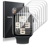 LK 8 Pezzi Pellicola Protettiva per Apple Satch Series 9/8/7 45mm e Series SE 2/SE/6/5/4 44mm, Sensibile al Tatto, Senza Bolle Trasparente HD Schermo Protettivo Facile con Kit D'Installazione