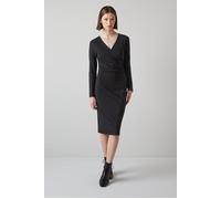 LK Bennett Dr Alex Jersey Wrap Dress Black Taglia: 34 | Abiti Midi Outlet | Donna | Nero