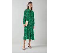 LK Bennett Dr Bridget Petite Dress Green/cream Taglia: 34 | Abiti Midi Outlet | Donna | Verde