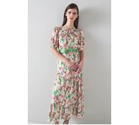 LK Bennett Dr Jemima - Watercolour Green Taglia: 40 | Abiti Midi Outlet | Donna | Verde