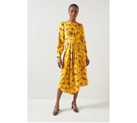 LK Bennett Henrietta Flower Midi Dress Yellow Taglia: 12 | Abiti Midi Outlet | Donna | Giallo
