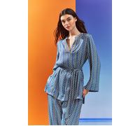 LK Bennett Lucia - Robe Navy Multicolor Taglia: L | Accappatoi Outlet | Donna | Blu