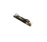 LK-BL-E10G08S. Multipresa 8x IEC C13 10A 250V 2500W rack 19" con interruttore