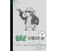 LK Books Quadernoni - Copertina: "BEE-RMINATOR" | 200 pagine a quadretti 5 mm - LK Books: Quaderno maxi. Copertina originale e ironica - A4 - 100 ... Ideale per scuola, appunti o regalo creativo.