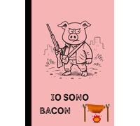 LK Books Quadernoni - Copertina: "IO SONO BACON" | 200 pagine a quadretti 5 mm - LK Books: Quaderno maxi. Copertina originale e ironica - A4 - 100 ... Ideale per scuola, appunti o regalo creativo.
