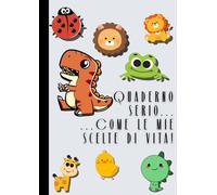 LK Books Quadernoni - Copertina: "QUADERNO SERIO...COME LE MIE SCELTE DI VITA!" | 200 pagine a quadretti 5 mm - LK Books: Quaderno maxi. Copertina ... Ideale per scuola, appunti o regalo creativo.