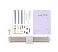 LK150 Knitting Machine, LK150 6.5mm Mid Gauge Knitting Machine Portable Efficient Plastic 150 Stitches White Pink Home Crafting Hobby Crochet Machine Hand Weaving for Sock Hat