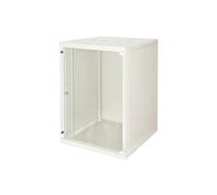 Armadio Rack 19" 15 Unità Grigio Server Lan Ethernet parete con serratura 600 mm
