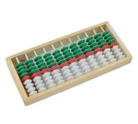 LKAMCBZMF Calcolo Strumento di calcolo matematico per bambin Abaco Vintage a 11 colonne for Giochi di conteggio matematico, attività di apprendimento, Fornitura educativa con 9 Perline