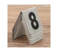 LKAMCBZMF Carte dei Numeri dei tavoli, Carte Numeriche da Tavolo in Acciaio Inossidabile Stile Tenda 5x5 Cm Numeri 1-50 O 1-100(1 to 50)