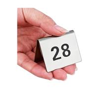 LKAMCBZMF Carte dei Numeri dei tavoli, Numeri da Tavolo Bifacciali in Acciaio Inossidabile 1 A 50 E A 100 Segnaposto 5x4 Cm(1 to 100)