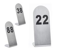 LKAMCBZMF Carte dei Numeri dei tavoli, Segni Numerici da Tavolo in Acciaio Inossidabile con Numeri 1-25, 1-50, 1-100(1 to 100)