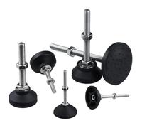 LKAMCBZMF Livellatori per mobili Piedini livellanti, 8 Piedini Di Livellamento Regolabili for Gambe Del Tornio, Diametro 40 Mm, Filettatura M5-M12(D40xm8x100mm)