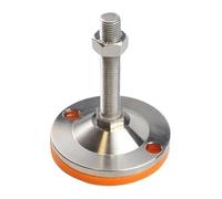 LKAMCBZMF Livellatori per mobili Piedini livellanti, Piedini Di Livellamento for Mobili 2 Pezzi Rosso M8-M20 Base 40-80mm Bullone 30-300mm Regolabile(D60xm20x250)