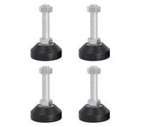 LKAMCBZMF Livellatori per mobili Piedini livellanti, Piedini Livellatori In Gomma Con Filettatura M12 In Acciaio 50x78mm 150KG Confezione Da 4