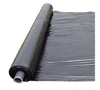 LKAMCBZMF Paesaggio Pellicola di plastica, Pellicola pacciamante Nera agricola, Pellicola di Copertura del Terreno da Giardino, Pellicola di Controllo delle Erbacce,(W*L 0.8m*370m)