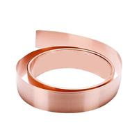 LKAMCBZMF Rotoli di Rame Morbido, 99.9% Pure Copper Sheet Roll High Purity Cu Metal Foil 0.15-0.2mm Thick 7-30mm Width Multiple Sizes(0.2x7mmx5meter)
