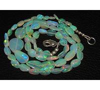 LKBEADS 17.5" Superb Fire Play Natural Welo Ethiopian Opal Oval 5-11.5 mm Beads, tumble beads, nuggets beads Necklace