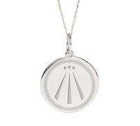LKBEADS Argento sterling 925 | collana con ciondolo druido awen | gallese | con catena da 18 pollici. Misura penna: 24 mm | grazioso ciondolo vichingo placcato argento unisex | LKRPS_00116