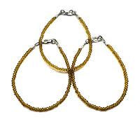 LKBEADS Bracciale unisex Golden Citrine Quartz Rondelle Shape Faceted Cut Link Stacking 7 inch Bracciale #Code (BRAC_CLA_088), 7 inch, Pietra Argento sterling Metallo, Golden Citrine Quartz