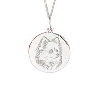 LKBEADS Collana con ciondolo a forma di cane Pomerania|LK_NLC_02287 | Collana con ciondolo a forma di cane Pomerania |LK_NLC_02287