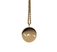 LKBEADS Collana con ciondolo a forma di mappa dell'Indonesia in argento sterling 925, ciondolo rotondo, gioiello per uomo e donna, cavo da 45 cm, souvenir di viaggio, regalo,|LKN_MAP_00429