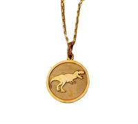 LKBEADS Collana con ciondolo Tyrannosaurus Rex in argento sterling 925 | LK_NLC_00966
