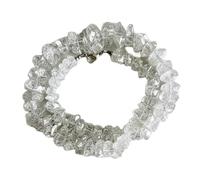 LKBEADS Collana di perle di quarzo a forma di pepita, trasparenti, da 8-18 mm | Collana di perle fatte a mano, 48 cm |LKSLF_NCK_00290