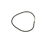 LKBEADS Collana di perle di tormalina verde a forma di pneumatico, colore verde, 4-5 mm | Collana di perle fatte a mano, 43 cm |LKSLF_NCK_00521