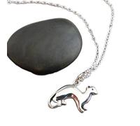 LKBEADS Collana in argento sterling 925 con furetto, piccolo ciondolo a forma di animale domestico, spirito animale, ciondolo imbroglione, regalo semplice, delicato e grazioso, piccolo gioiello | con