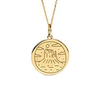 LKBEADS Collana in argento sterling 925 da 22-24 mm | catena da 18 pollici | monument valley | ciondolo altopiano del colorado | grazioso ciondolo arizona | gioielli placcati in oro | L_02158