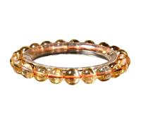 LKBEADS pietra preziosa citrino naturale 8 mm | forma rotonda, pietra a taglio liscio | 7 pollici | gemma di colore giallo | braccialetto elastico dhan yog | braccialetto del successo | LSB_01088