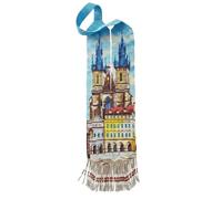 LKBEADS Skyline di Praga Collana ucraina Gerdan con perline di semi Gioielli tradizionali multicolore fatti a mano Filo di perline Ucraina Gioielli ucraini |LK_UKRN_0470
