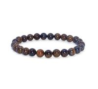 LKBEADS Unisex gem bronzite8mm round smooth beads stretchable 7 inch bracelet for men,women-Healing, Meditation,Prosperity,Good Luck Bracelet #Code - stbr-04287