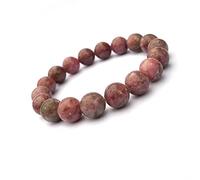 LKBEADS Unisex gem lepidolite 10mm round smooth beads stretchable 7 inch bracelet for men,women-Healing, Meditation,Prosperity,Good Luck Bracelet