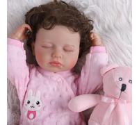 LKBOBIR Bambola Reborns 20 Pollici Realistico Corpo Completo In Vinile Bambole Reborn Ragazzi E Ragazze Regalo Giocattolo Per Bambini Con Accessori Dai 3 Anni In Su Reborn Maschio Occhi Chiusi