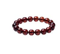 LKDCNUP Bracciale portafortuna, Autentico braccialetto di ambra sanguigna for uomini e donne, autentica birmana, piccolo cerchio singolo for attirare ricchezza fortuna