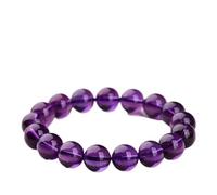 LKDCNUP Bracciale portafortuna, Bracciale con ametista, bracciale da donna cristallo di brasiliano a filo singolo e gioielli pietre preziose indossare ogni giorno regalare