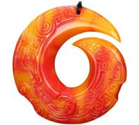 LKDCNUP Collana con talismano, Ciondolo Feng Shui, Ciondolo Feng Shui colorato in giada for donne Yoga autentico sette colori quando arriva il momento Fibbia della pace di buon auspicio