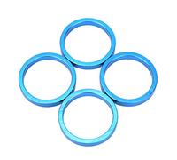 LKfjnhePF Serie Sterzo 4 Pz/Set Alluminio 5mm 28.6mm cap for MTB Ciclismo Forcella Rondella in Lega Auricolare STEM Spacer Bici da Strada(Blue)