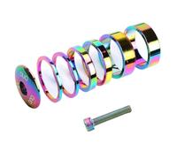 LKfjnhePF Serie Sterzo MTB Gambo della Bicicletta Tappo Superiore Auricolare Kit Distanziali Forcella in Alluminio Anello Distanziatore 28.6mm 2mm 5mm 10mm Bici Copertura Accessorio for Il Ciclismo