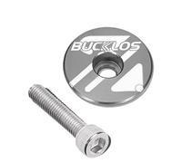 LKfjnhePF Serie Sterzo Tappo Superiore for Cuffia for Bici for Stelo in Lega di Alluminio Misura 28,6 mm 1-1/8 '' Copri for Bicicletta da Strada for Forcella Anteriore(Silver)