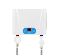 LKHDONG Scaldacqua elettrico istantaneo, 5500 W, 220 V, con indicatore di temperatura a LED, 30 - 55 °C, per cucina, bagno, lavandino, lavandino