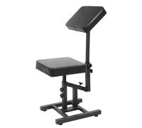 LKHDONG Sedia da parrucchiere ergonomica per manicure, con schienale girevole a 180°, altezza regolabile 43-61 cm (senza ruote)