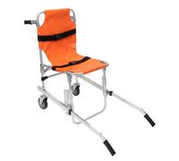 LKHDONG Sedia da trasporto, 159 kg/350 lbs, per scale, con cinture di sicurezza, pieghevole, in alluminio, con 2 ruote, ambulanza, pompiere, evacuazione