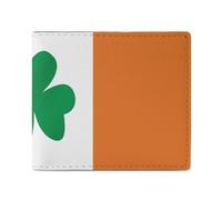 LKHDS Happy Irish Holidays - Portafoglio a due ante con finestra per documento d'identità, portafoglio sottile in pelle di facile accesso, borsa compatta per uomo e donna